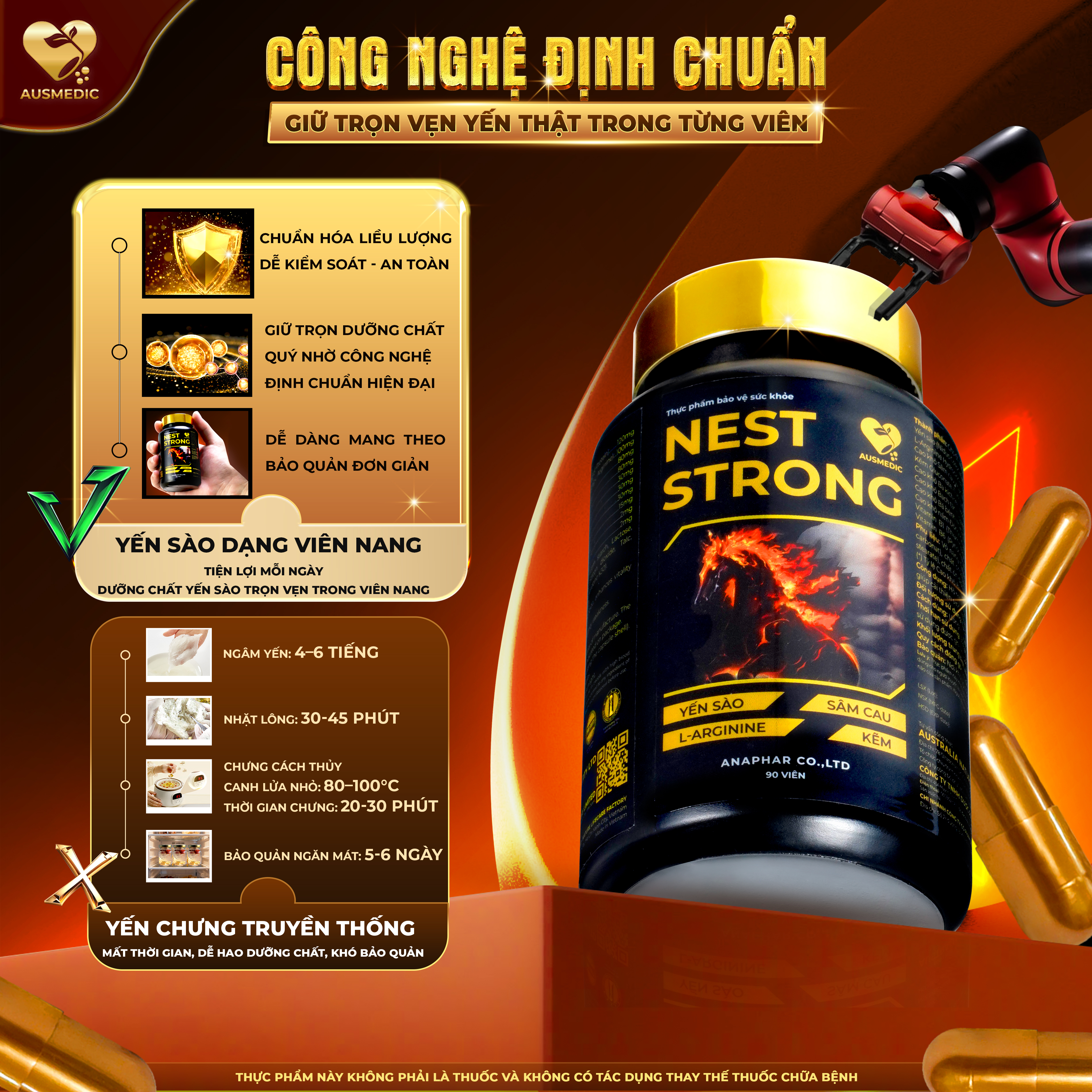 YẾN SÀO NEST STRONG - TĂNG CƯỜNG SINH LỰC NAM GIỚI