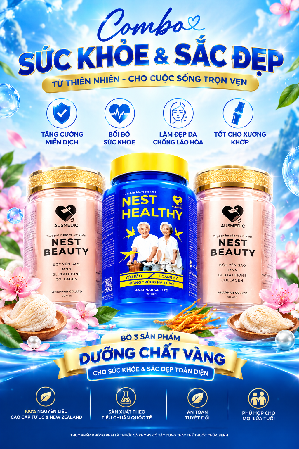 COMBO 1 NEST HEALTHY + 2 NEST BEAUTY