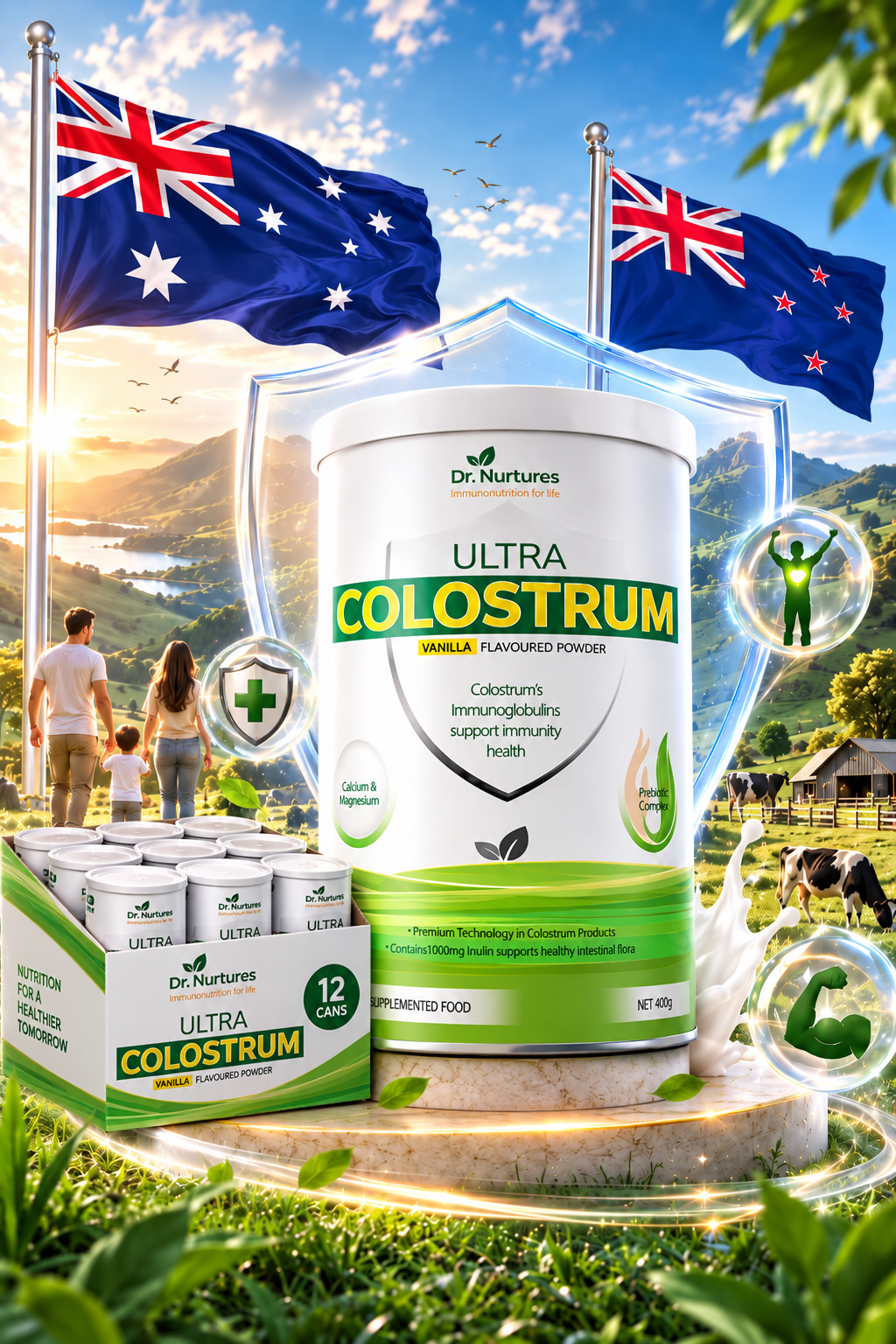 SỮA NON ULTRA COLOSTRUM - TĂNG CƯỜNG KHÁNG THỂ (thùng 12 lon)